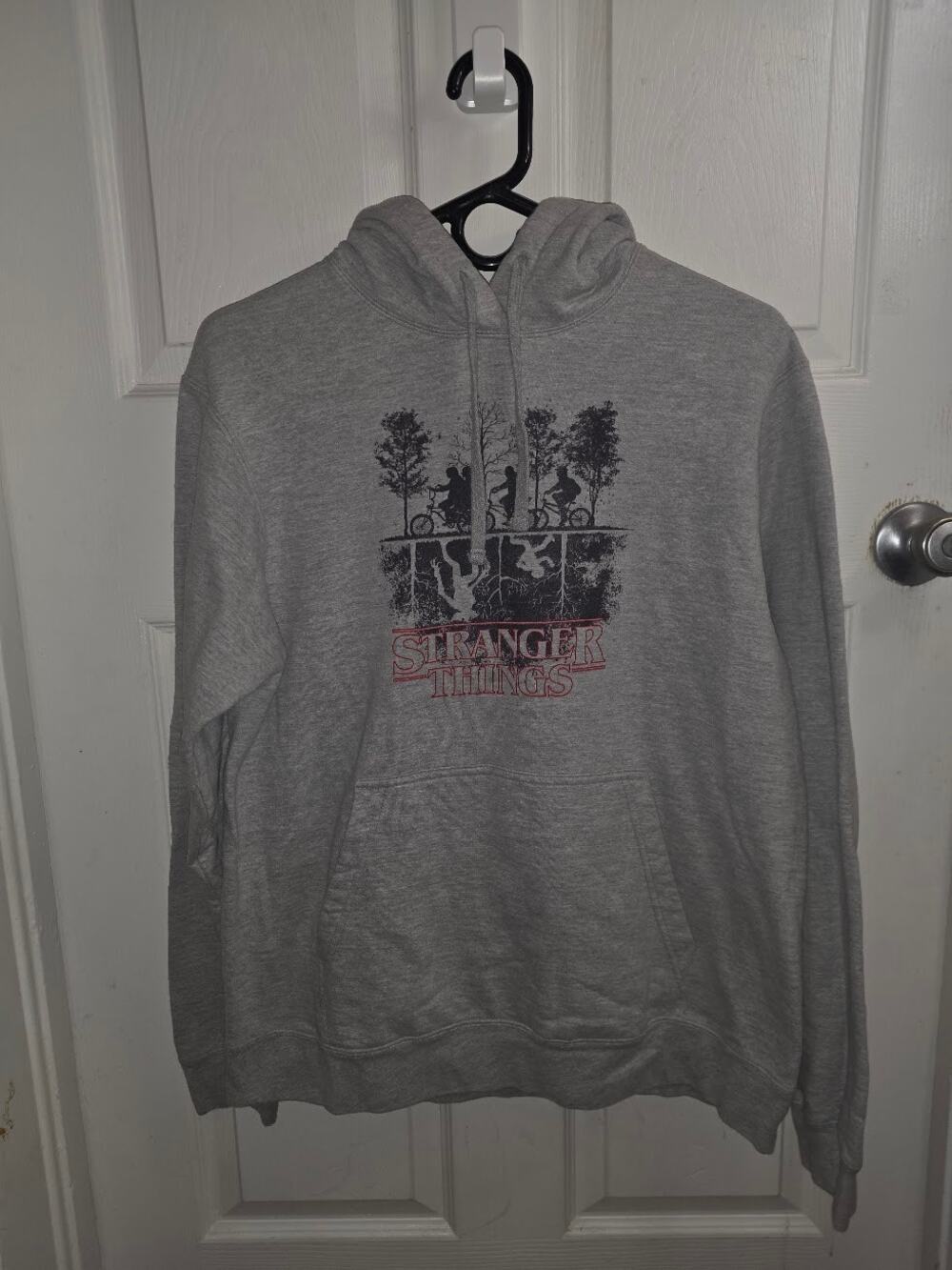 Unisex Stranger Things Upside Down Netflix Hoodie Pullover Size Med